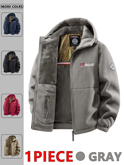 Men's Autumn and Winter Outdoor Hooded