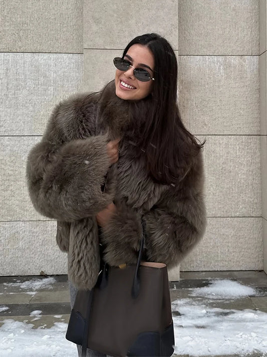 Women's Faux Fur Short Jacket