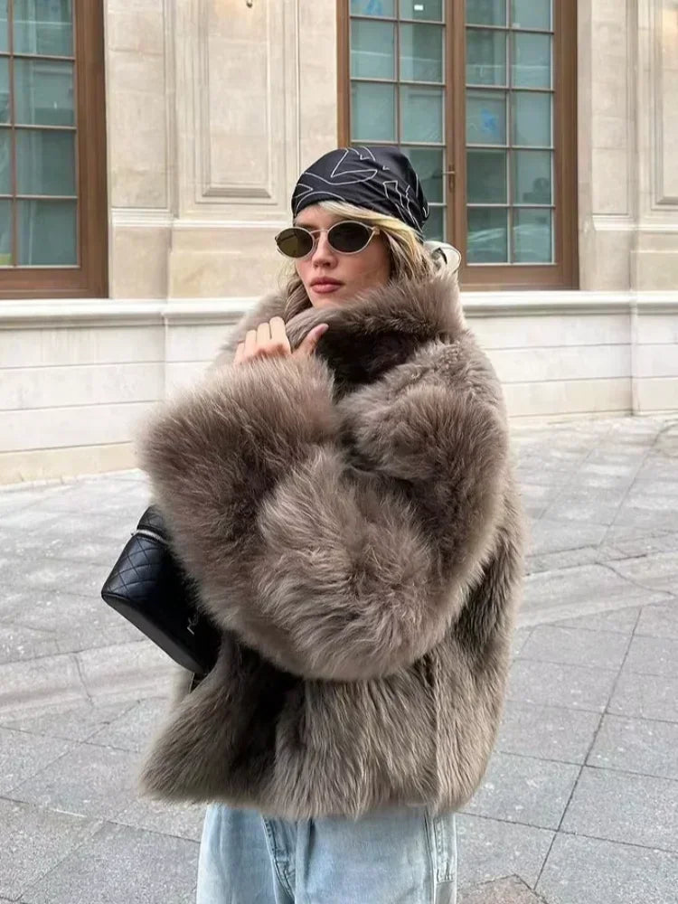 Women's Faux Fur Short Jacket