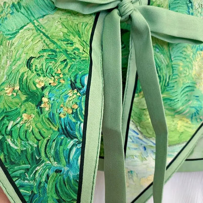 Floral Pattern Shirt Fake Collar For Women Detachable Shoulder Wraps.