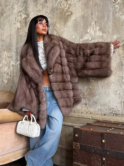 Women Fluffy Faux Fur Short Coat