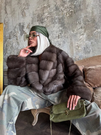 Women Fluffy Faux Fur Short Coat