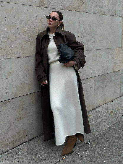 Fashion Faux Fur Long Jackets For Women