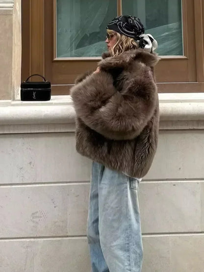 Women's Faux Fur Short Jacket